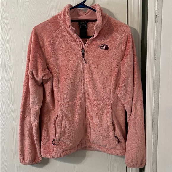 The North Face Jackets & Blazers - The North Face M Osito Bubble Gum Pink Fuzzy Fleece Jacket Size Medium Women